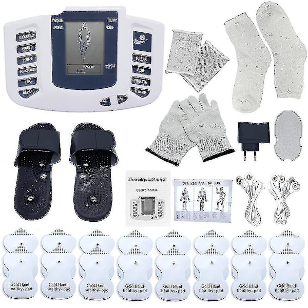 Caraele Elektrisk Tens Muskelstimulator Digital Muskelterapi Helkrops Massager (Udstyrssæt)