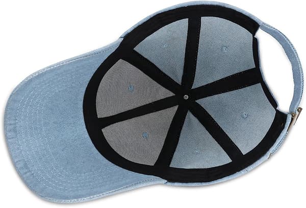 Baseballkeps Casual Unisex 6 Panel Justerbar Bomull Vanlig Sport Solhatt Light Blue