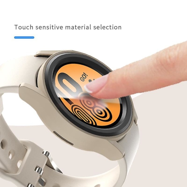 Antikollision matt watch för Samsung Galaxy Watch6 44mm, ihålig skyddsram för PC White