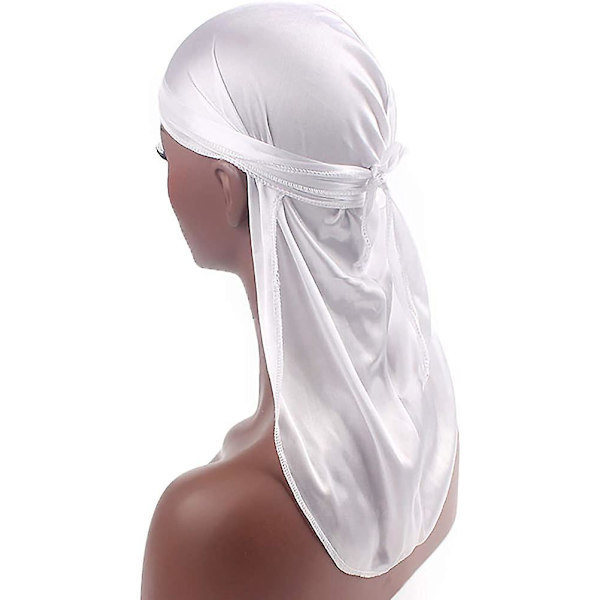 8pack Acsergery Lang Hale Durag, Unisex Durag Hovedbeklædning Brede Stropper Pirat Hårtab Turban Hat Gave