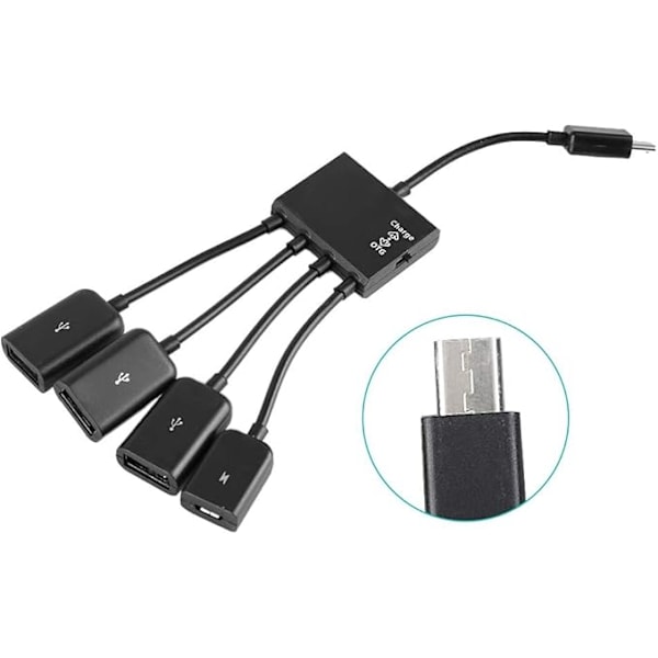 Host-kaapelikortinlukija, Micro USB Hub Otg Virranlataus Host-kaapelikortinlukijan muunninadapteri
