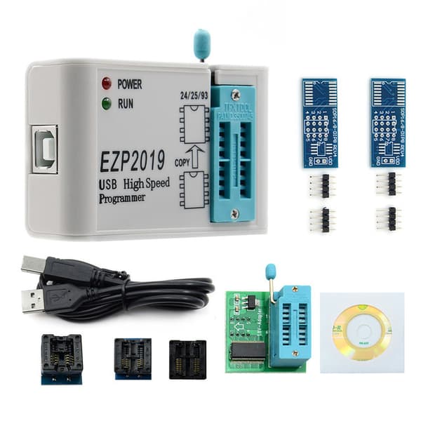 EZP2019 USB Programmer, Højhastigheds USB EEPROM Flash Programmer til 24 25 93 bios med Off-line Kopifunktion, Programmer USB Interface