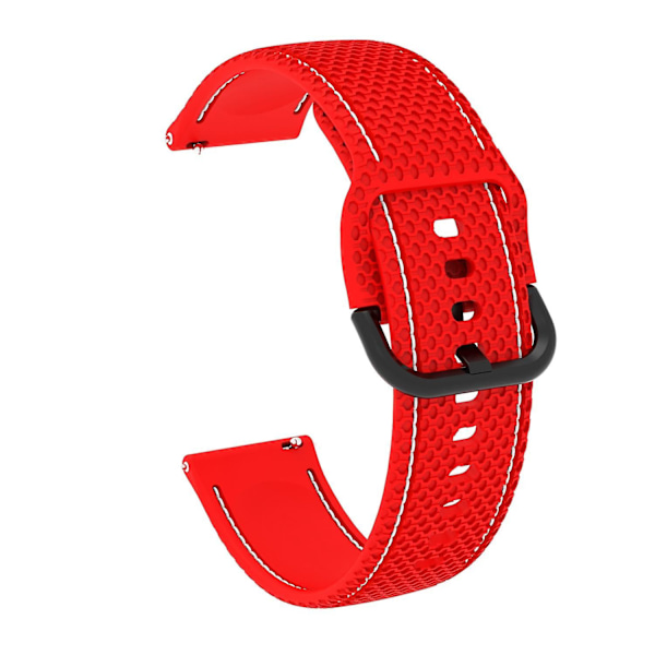 Silikoninen Ompelelinjainen Vaihtoranneke Samsung Galaxy Watch 5 40mm/44mm /Watch 5 Pro 45mm -kelloon Red