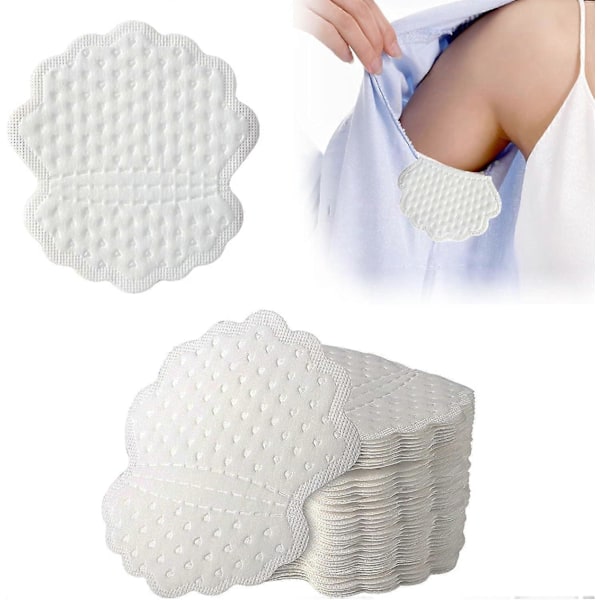 50 st Underarmssvett-Pads Stora Självhäftande Armhåla Svett-Pads Skydd Pads Engångssvett Absorberande Pads Perspiration Pads Svett-Plåster