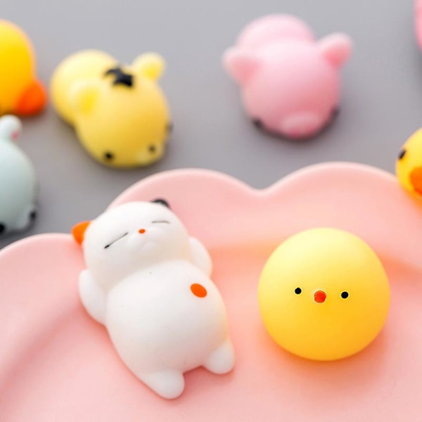 8-pack Stressboll Katt Mini Katt Tryckboll Stressboll
