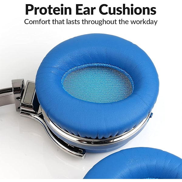 Active Noise Cancelling Hovedtelefoner Bluetooth Hovedtelefoner Blue