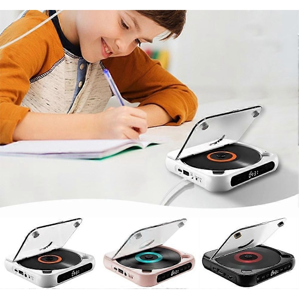 Spelare A-B Upprepa Bluetooth-kompatibel Spelare USB AUX Uppspelning Bilspelarfunktion Minne För Hem white