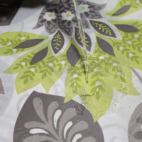 Duschdraperi 150 X 200cm Mögelresistent Vattentät Polyestertyg Blommor Badrum Duschdraperi Foder Lång Tvättbar Badgardin Med Krokar, W