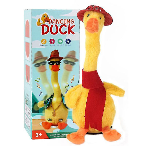 2022 Nye Leker, Dansende And, Snakkende And Leke, Gjentar Det Du Sier And (Oppgradert USB-Lading) AA004