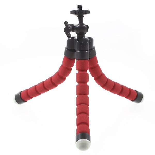 Bærbar, myk, justerbar stativholder for GoPro Hero 4/3+/3/2/1 SJ4000/5000/6000 Xiaomi Yi Red