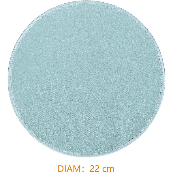 Pelihiirimatto tietokoneelle/kannettavalle 26x21x0,2 cm, näppäimistöalusta, työpöydän alusta Light Blue Round