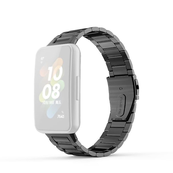 Tre Perler Rustfritt Stål Klokkereim For Huawei Band 7, Erstatning Slitesterk Armbåndsrem