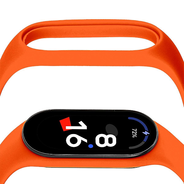 Snabbkoppling TPU-klockarmband för Xiaomi Mi Band 5 / 6 / 7 Orange