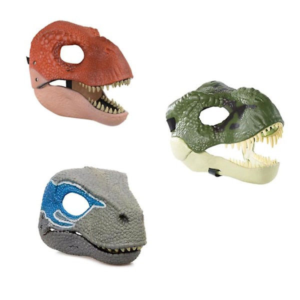 Lasten dinosaurusnaamio, dinosauruslelut avautuvalla liikkuvalla leualla, eläinnaamio red