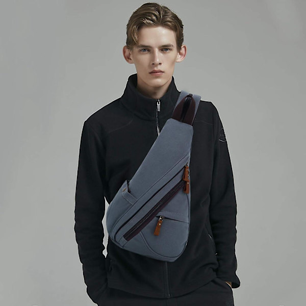 3 in 1 unisex rintalaukku miehille ja naisille, reppu, olkalaukku, kangaslaukku, olkalaukku, crossbody-laukku yrityksille, yliopistoon, kouluun, pyöräilyyn, retkeilyyn, matkustamiseen D
