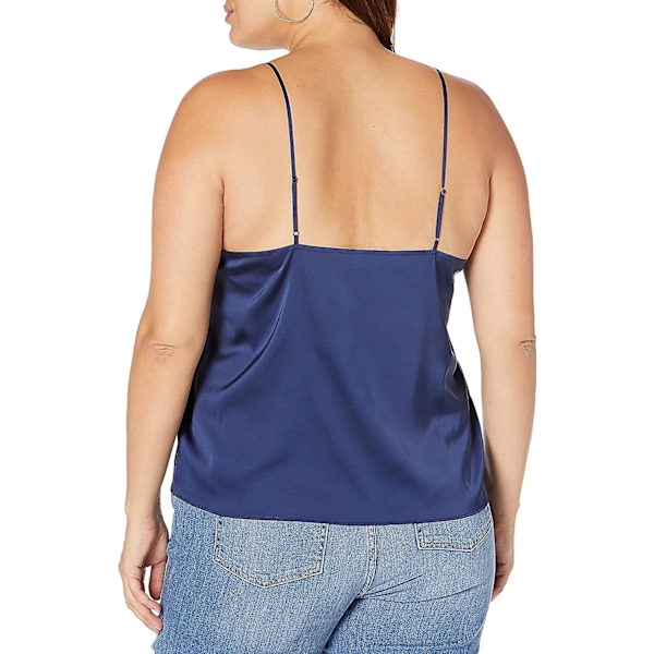Naisten Natalie V-aukkoinen pitsikoristeltu toppi Navy XL