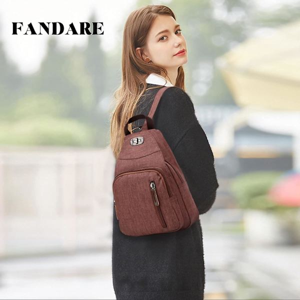 Retro bröstväska Liten ryggsäck Crossbody Sling Bag Crossbody-väska Axelväska Skolväska Väska För män Kvinnor Pendla Universitetet Skola Resor Daypac