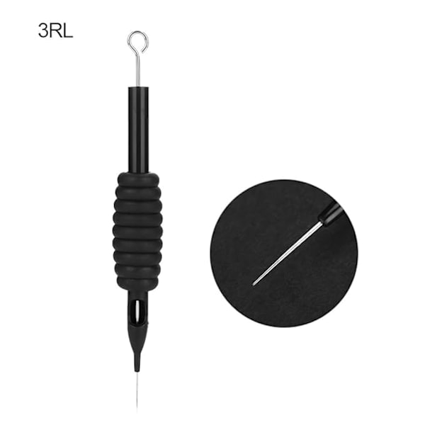 5 st Sterila Engångstatueringsnålar och Silikonrör Greppset 1RL 3RL 5RL 7RL 9RL Professionell Permanent Makeup Skönhetstatueringsverktygssats