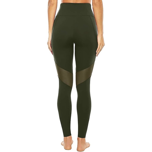 Mesh Leggings, Opaque Sports Leggings med fickor för sport Style 9