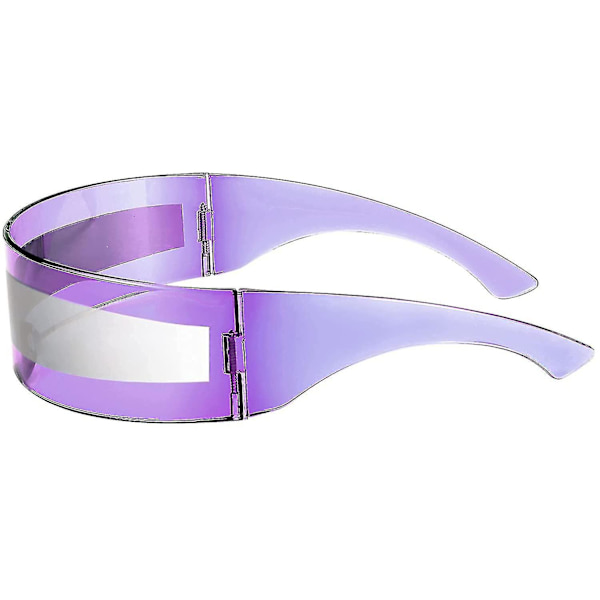 80'er Futuristic Visor Cyber Solbriller Mænd Kvinder Futuristic Punk Style Cosplay style5