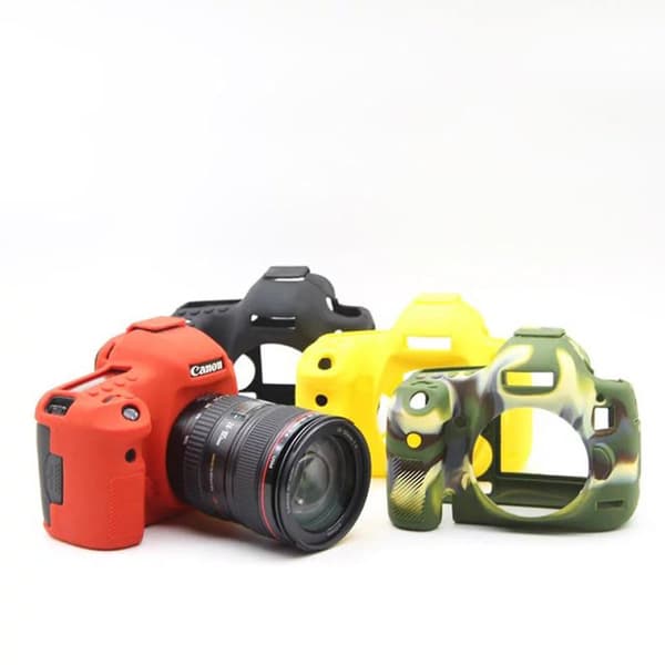 Mjukt silikonkameraskyddsfodral för Canon EOS 6D DSLR-kamera Red