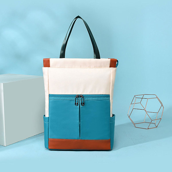 Dame Konvertibel Tote Daypack Laptop Rygsæk College Skole Rejse Casual Taske Passer til 14 Tommer Laptop Green
