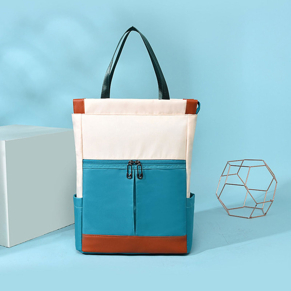 Damkonvertibel Tote Daypack Laptop Ryggsäck College Skola Resväska Passar 14 Tums Laptop Green