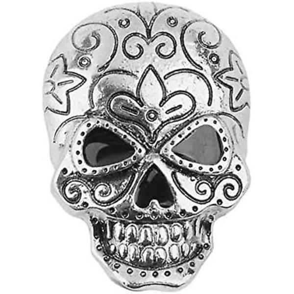 1 stk. Rhinestone Skull Broche Pins til Kvinder Mænd Skræmmende Halloween Pins Festartikler Dekoration