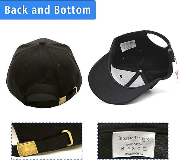 Interstellar Fire Baseball Cap til Mænd Kvinder - 100% Bomuld