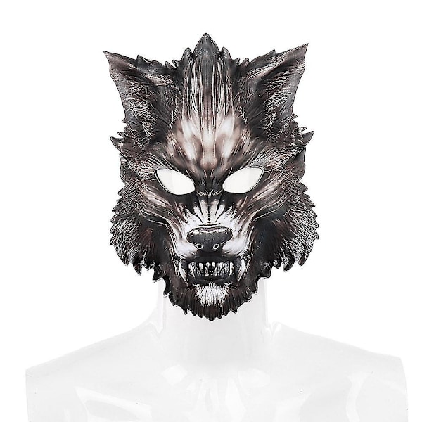 Wolf Mask Masquerade Wolves Masks Retro Werewolf Party Mask För Vuxen Halloween Party style 2