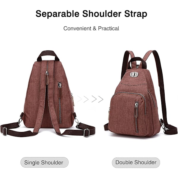 Retro bröstväska Liten ryggsäck Crossbody Sling Bag Crossbody-väska Axelväska Skolväska Väska För män Kvinnor Pendla Universitetet Skola Resor Daypac