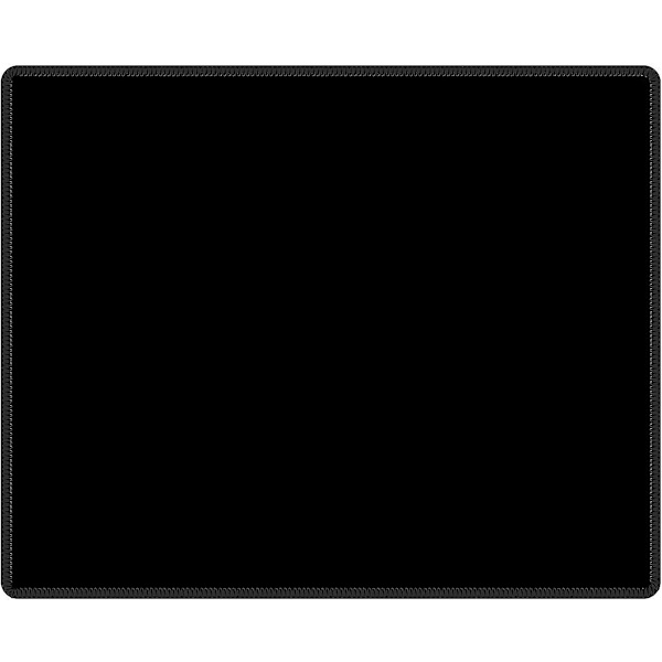 Gaming Musematte/matte for datamaskin laptop 26x21x0,2 cm tastaturmatte skrivebordsmatte Black Rectangle