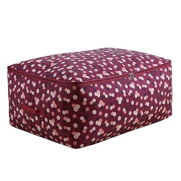 Oppbevaringsboks i oxford-stoff med hjertemønster for klær, husholdningskofferter, slitesterk oppbevaringsboks for sokker og slips, skap, dyneorganisator Xiguahongyanzhihua Xl 60x50x28cm