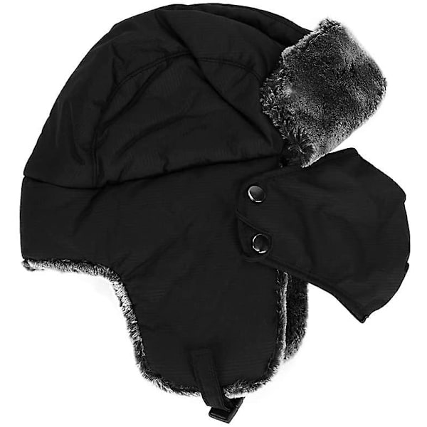 Unisex Lasten Nuorten Trapper-hattu Lämmin Talvihattu Korvaläpät Bomber-hatut Tekoturkis