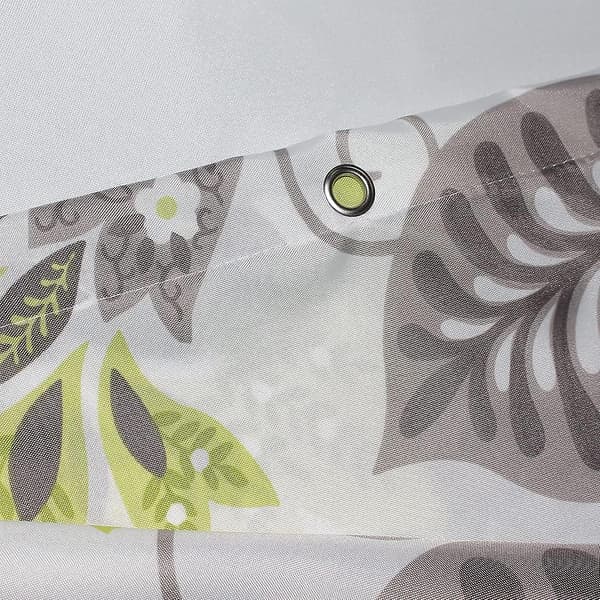 Duschdraperi 150 X 200cm Mögelresistent Vattentät Polyestertyg Blommor Badrum Duschdraperi Foder Lång Tvättbar Badgardin Med Krokar, W