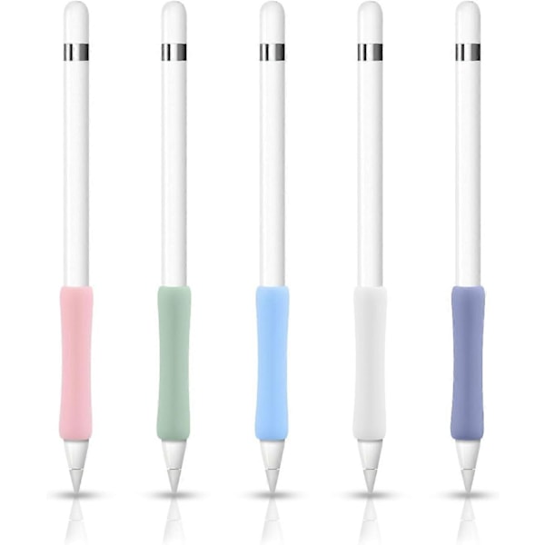 5 stk. Ergonomiske grep for Apple Pencil 1. og 2. gen/Apple Pen USB C, 6,1 x 1,3 cm