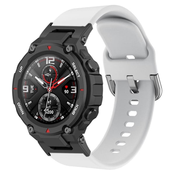 Universal 22mm silikone urrem til Huami Amazfit T-Rex/T-Rex Pro/Ares, med firkantet spænde