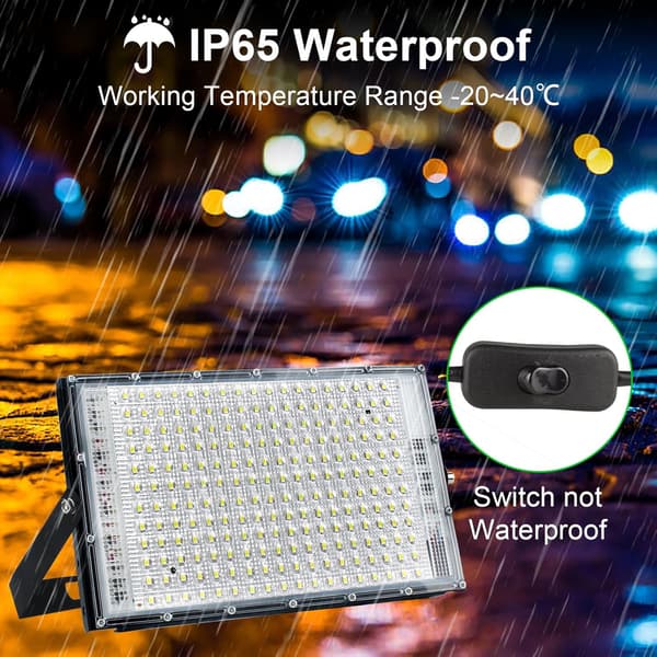 LED Flomlys, 150W Super Sterk 15000 LM Utendørs Flomlys
