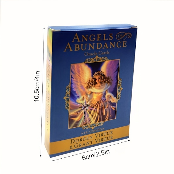 Angels Of Abundance Oracle Kort, Tarotkort, Kortbrætspil, Spådomsskæbne Pokerkort, Scan QR-kode for at få brugsanvisning