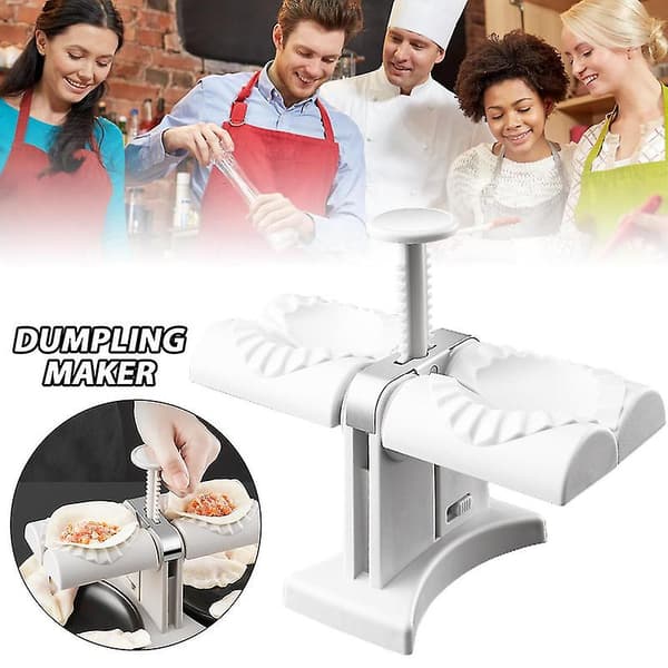 Dobbelthodet Automatisk Dumpling Maker Husholdnings Stål Dumpling Press Maskin