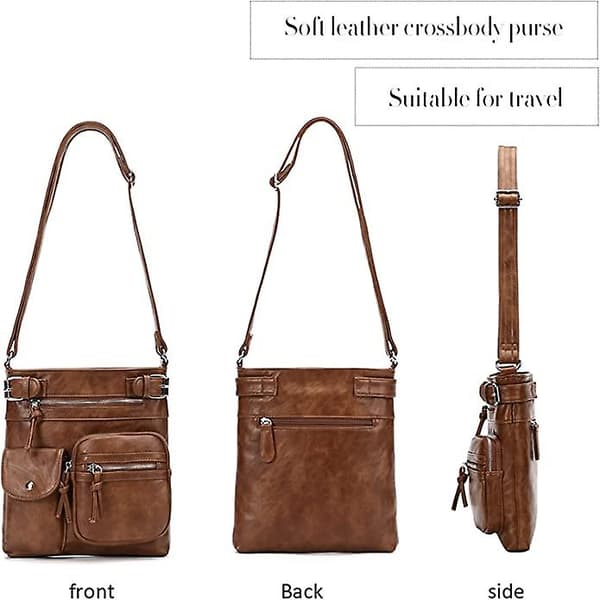 Crossbody tasker til kvinder skuldertasker brown