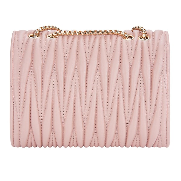 BAELLERRY N3252 Snygg dam PU läder crossbody väska kärlek hjärta lås spänne singel axelväska Pink