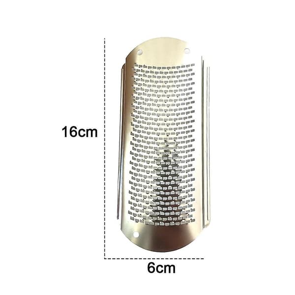 3 stk. fodfil callus udskiftningsblade pedicure rasp rustfrit stål Small hole square hole pattern