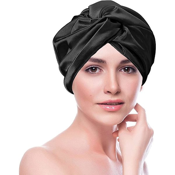 2 stk. Dame Turban Hue Snoet Fletning Hovedbeklædning Sovende Hue Hovedtørklæde Beanie Hår Gave