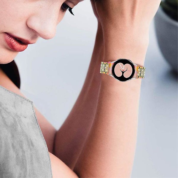 Urrem i rustfrit stål til Samsung Galaxy Watch4 Active 40mm/44mm/Watch4 Classic 42mm/46mm Multi color