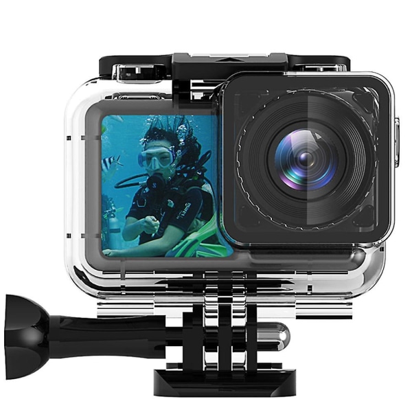 Vattentätt case för DJI Osmo Action Square Mouth Underwater Sports Camera Diving Protect