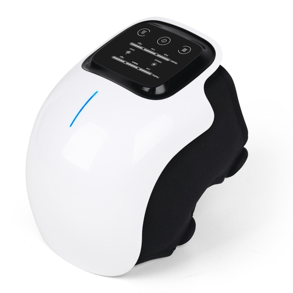 Knämassageapparat med värme och knådning för smärtlindring Infraröd vibrationsfysioterapi för knä för kramper och leder LED-display
