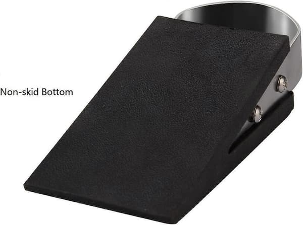 2-pack Dörrstopp i Gummi, Tunga, Halksäkra, Kilformade