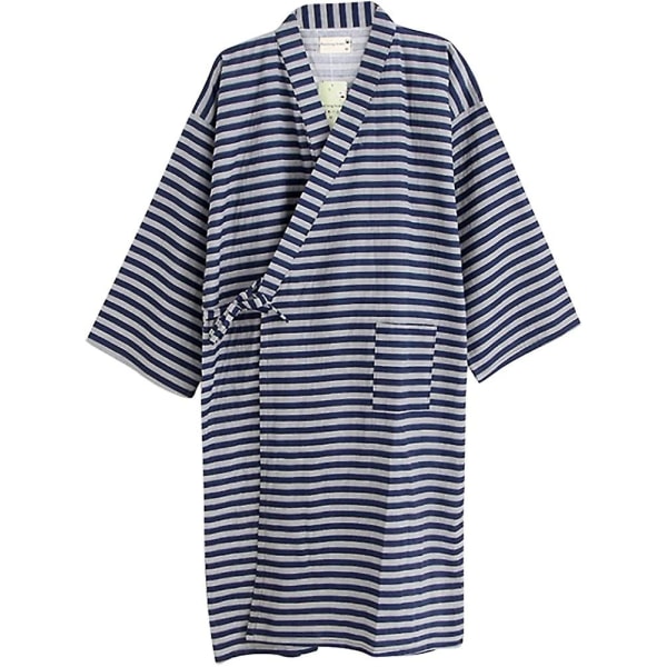 Män Kvinnor Kimono Badrock Bomull Morgonrock Sommar Lätt Lös Bekväm Nattkläder Nattlinne Style 2 M