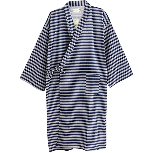 Män Kvinnor Kimono Badrock Bomull Morgonrock Sommarklänning Lätt Lös Bekväm Nattkläder Nattlinne Style 2 2XL